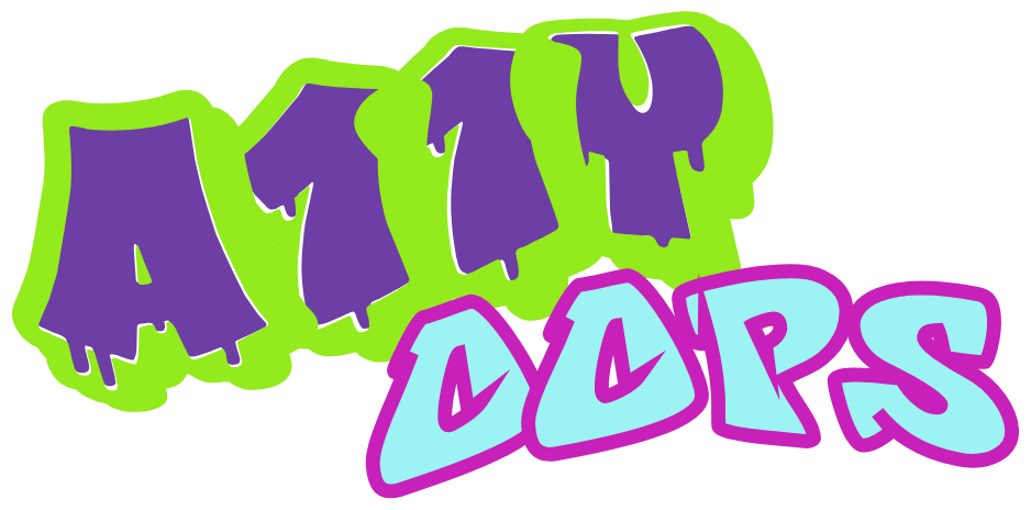 Graffiti style a11yOops logo